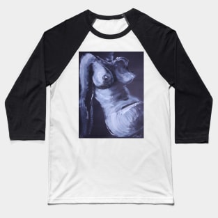 Black And  White Torso 2 - Female Nude Baseball T-Shirt